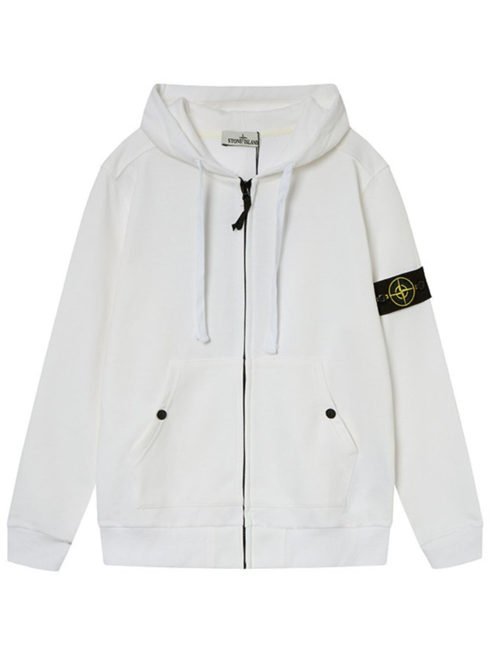 Stone Island White Hoodie